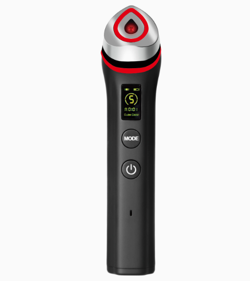 Massageador Facial em uso